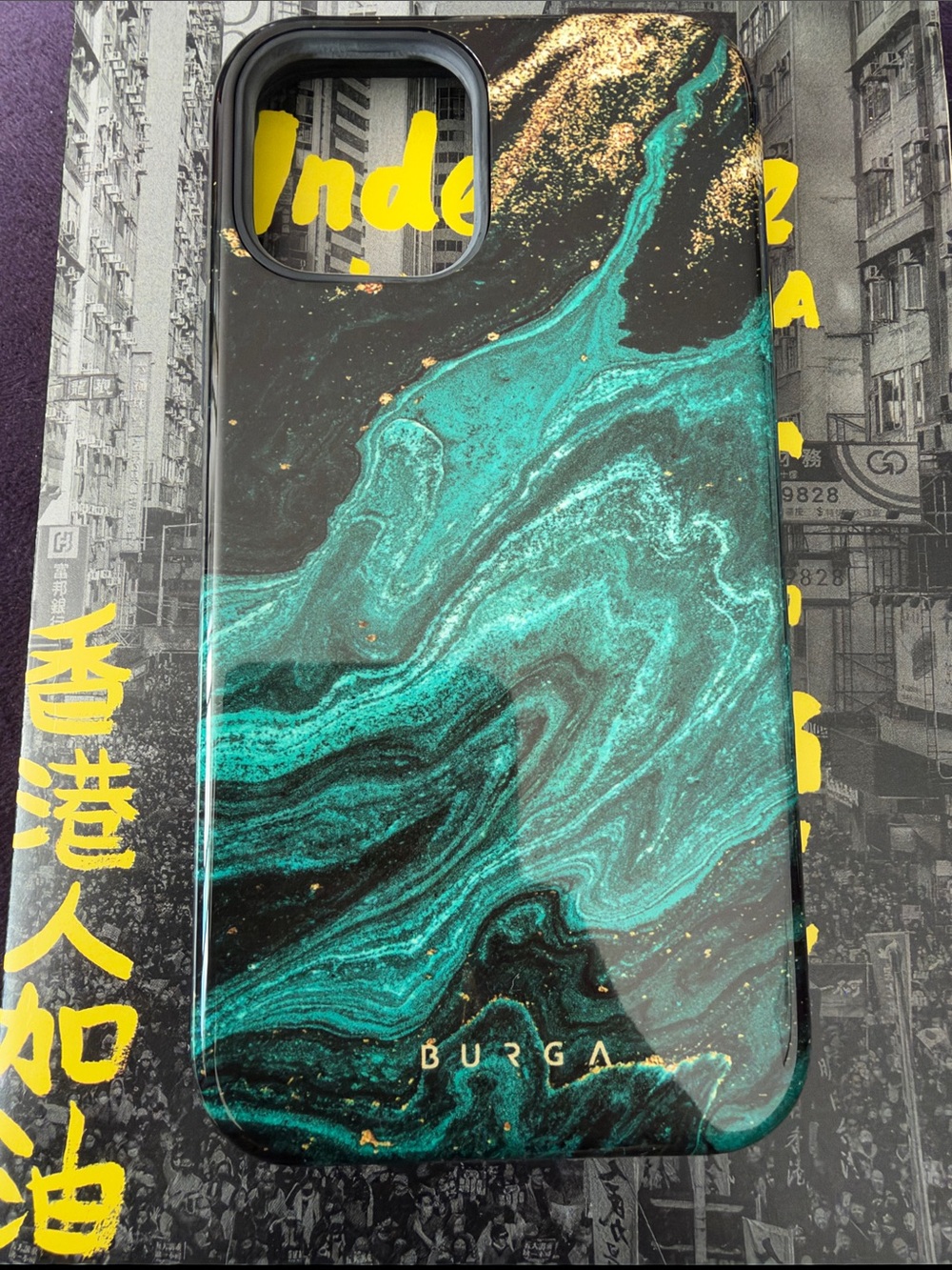 Marble Teal iPhone 18 Pro Phone Case